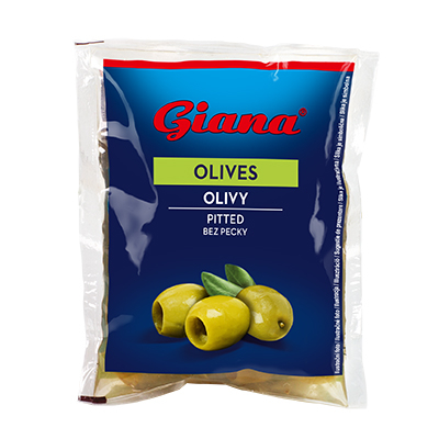 Španielske zelené olivy bez kôstky v slanom náleve 195g